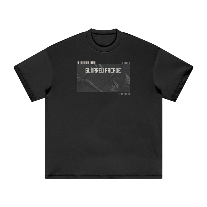 Blurred Facade Typography Tee