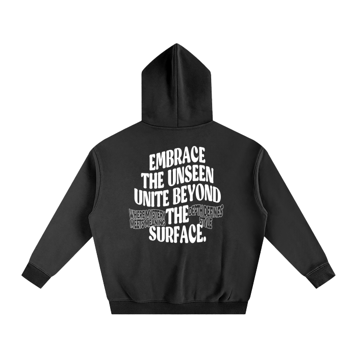 Blurred Facade Typography Hoodie