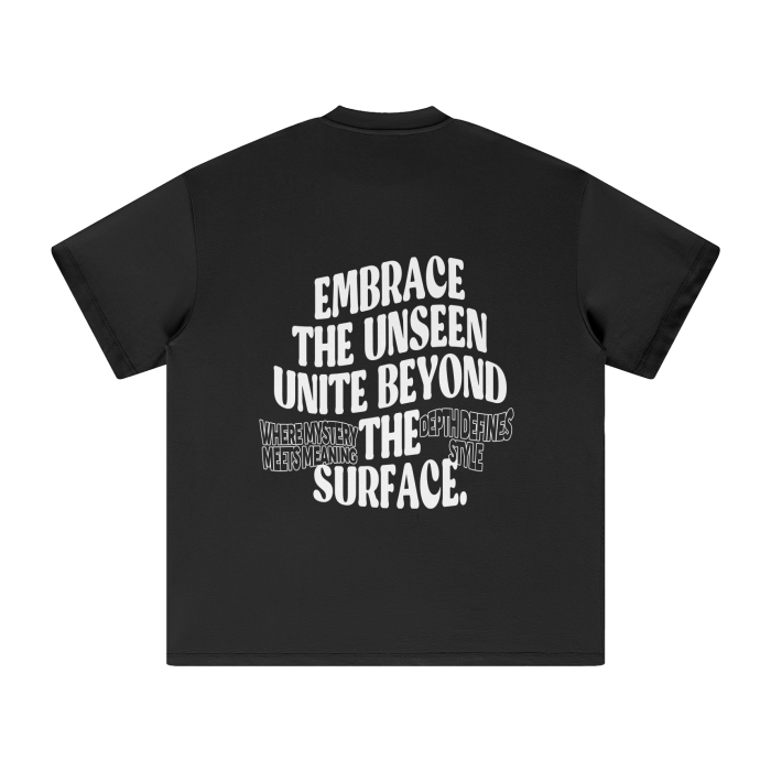 Blurred Facade Typography Tee